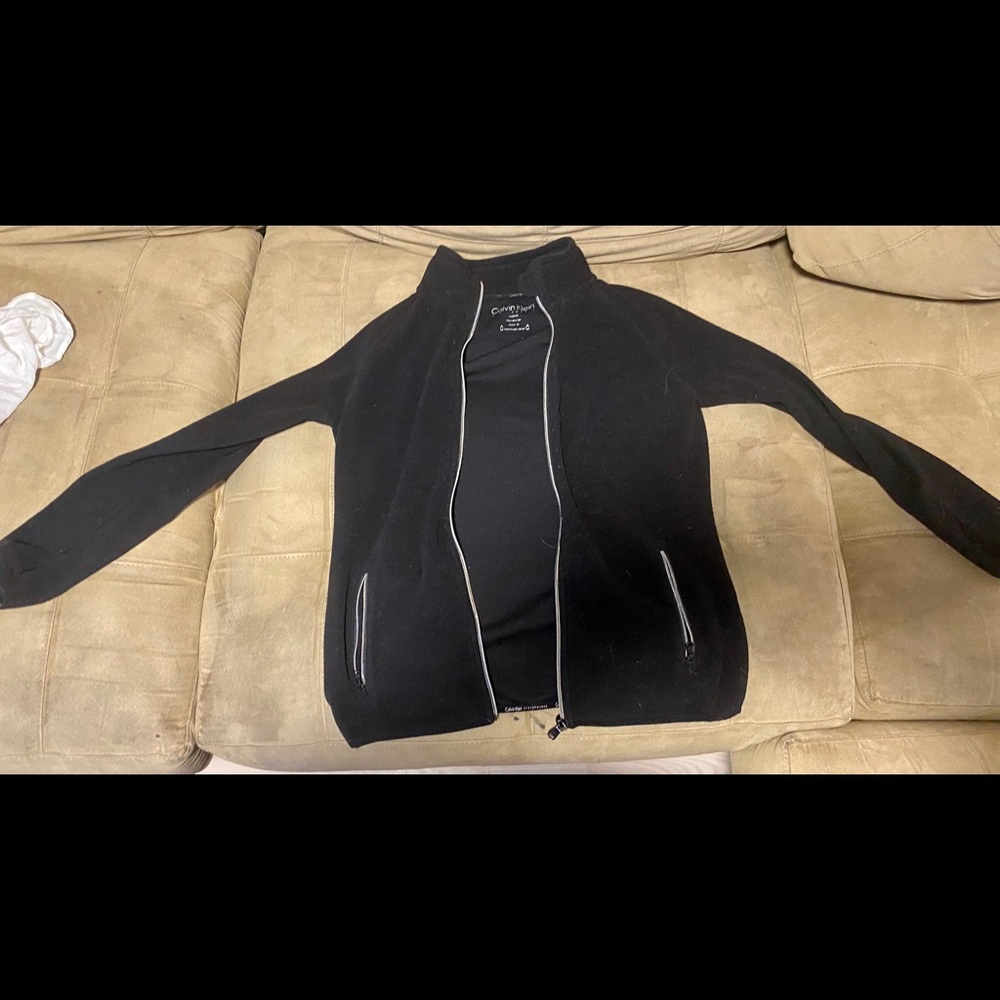 Calvin Klein black zip up jacket